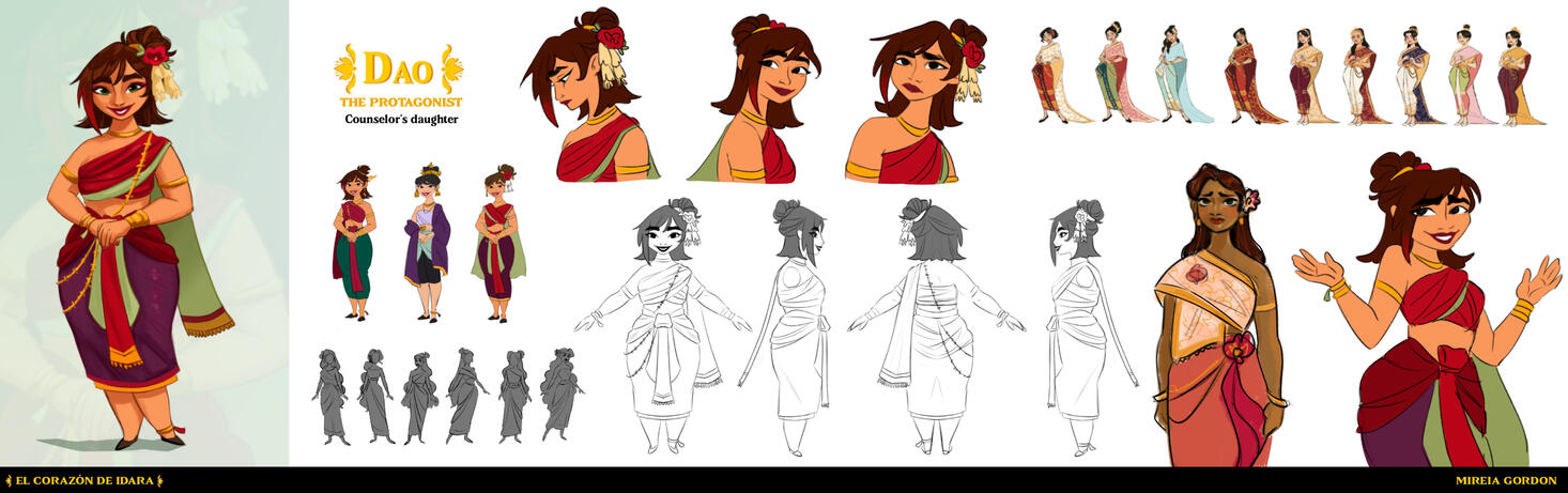 EL CORAZÓN DE IDARA It is the visual development of a 3D animation film with 2D treatment that I made as a final project in the Concept Art master's degree at Escola Joso. It is set in a magical world, inspired by Southeast Asia where gods coexist wit