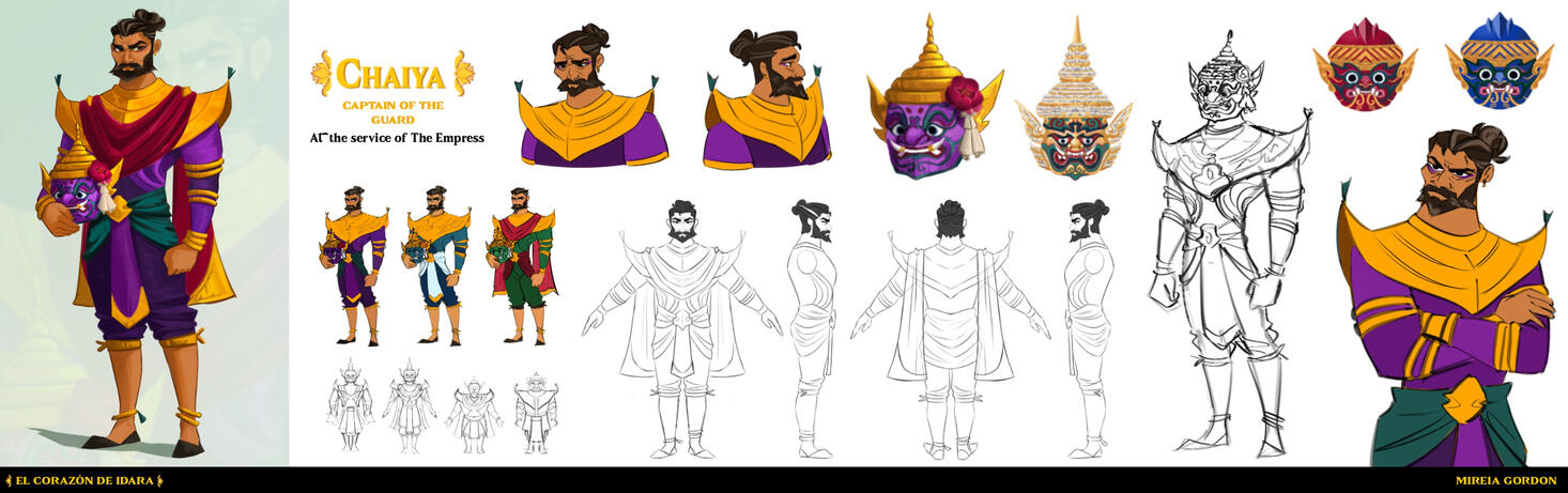 EL CORAZÓN DE IDARA It is the visual development of a 3D animation film with 2D treatment that I made as a final project in the Concept Art master's degree at Escola Joso. It is set in a magical world, inspired by Southeast Asia where gods coexist wit